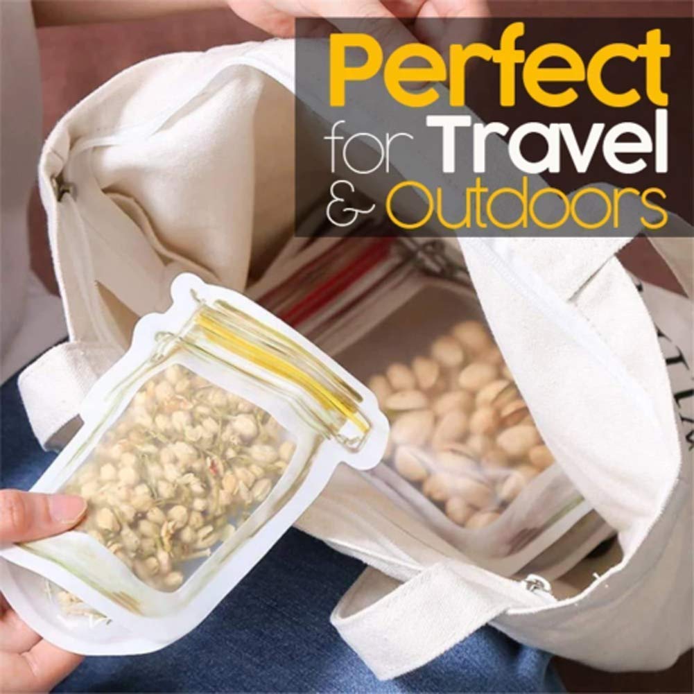 0855 Plastics Transparent Jar Shaped Stand-up Pouch With Zipper DeoDap 0855 Plastics Transparent Jar Shaped Stand-up Pouch With Zipper DeoDap